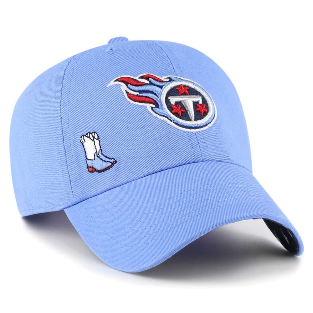Women's Tennessee Titans '47 Light Blue Confetti Icon Clean Up Adjustable Hat